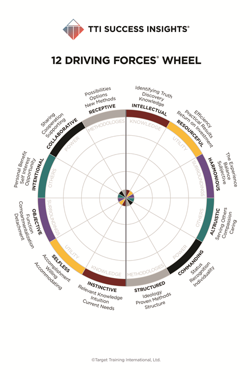 12 Driving Forces Wheel Poster - Laminated (24" x 36")