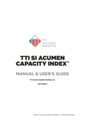 The Acumen Capacity Index "digital"Manual